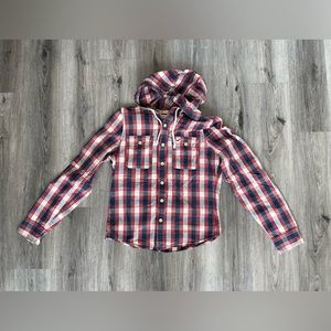 Hollister Button-Up Hoodie/Shirt